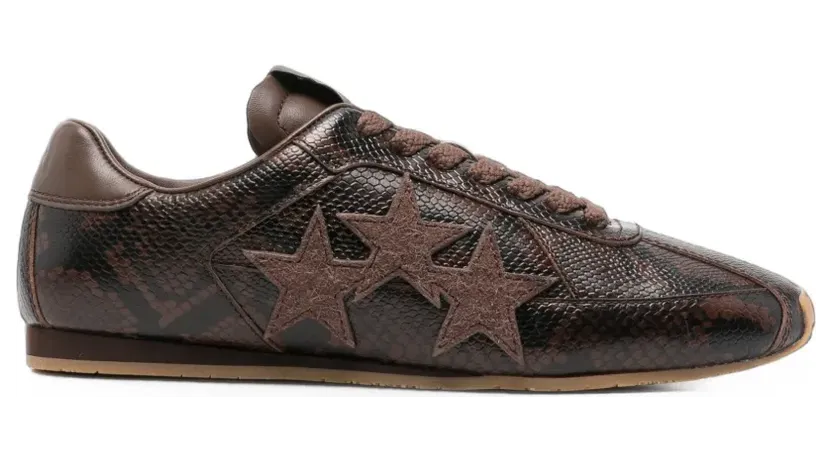 Amiri python-effect star-patch “Brown” (AWSNSN1071210)