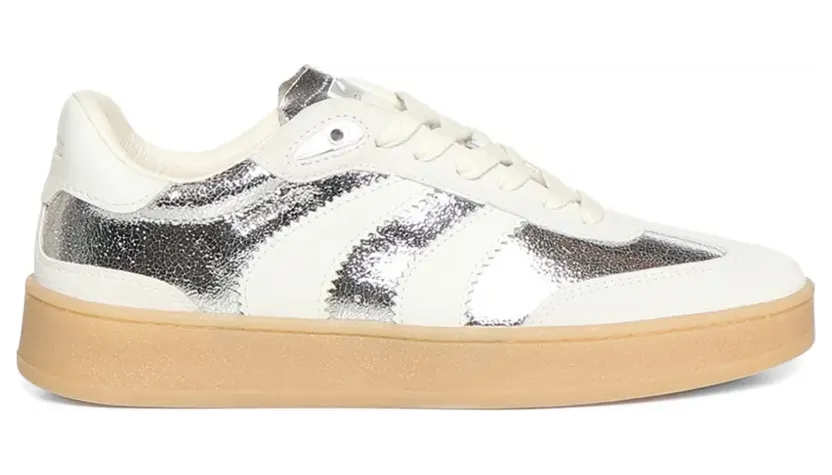 Crime London Wembley sneakers met metallic effect – Wit (29304PP8)
