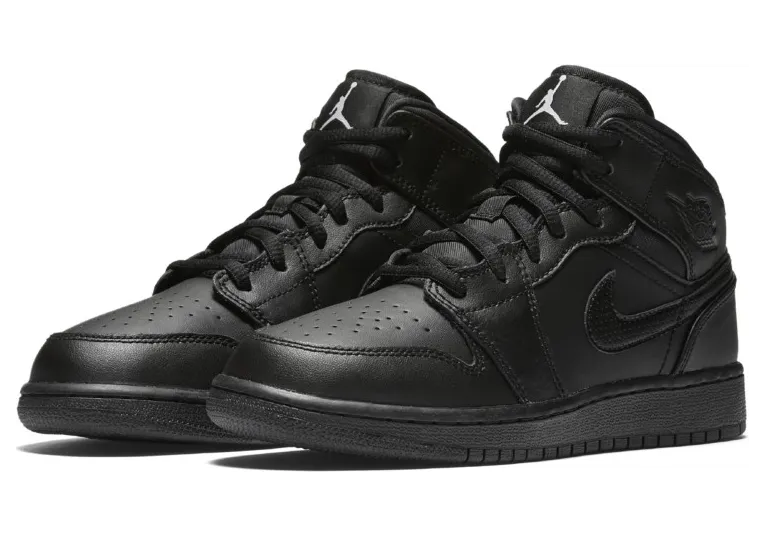 Air Jordan 1 Mid BG Black (554725-044)