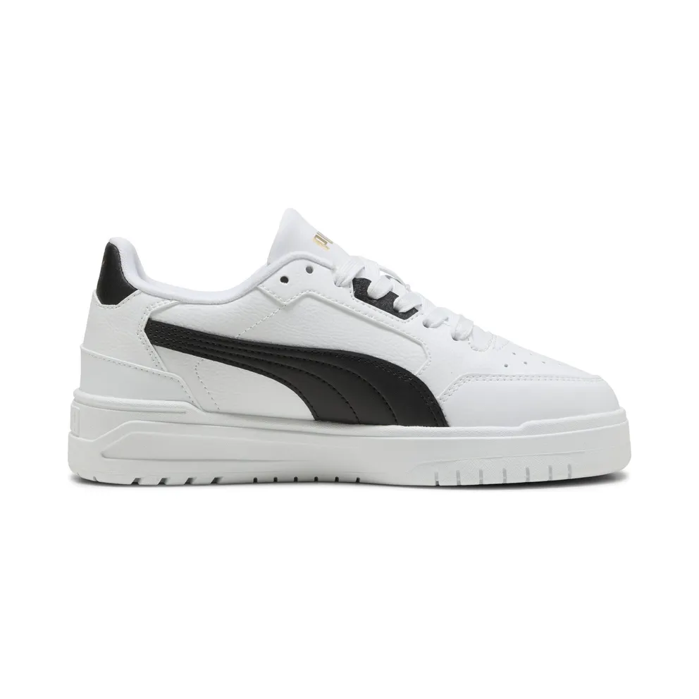 Puma Shuffle Downtown Low “Puma White / Puma Black / Puma Gold” (403739_02)