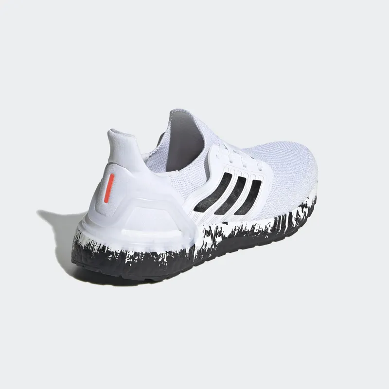 adidas Ultra Boost 20 Cloud White Core Black (W) Cloud White/Core Black/Signal Coral (EG1370)