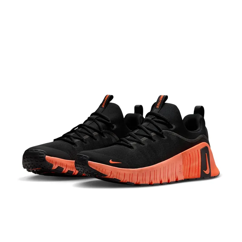 Nike Free Metcon 6 “Black Hyper Orange Hyper Crimson” (FJ7127-004)