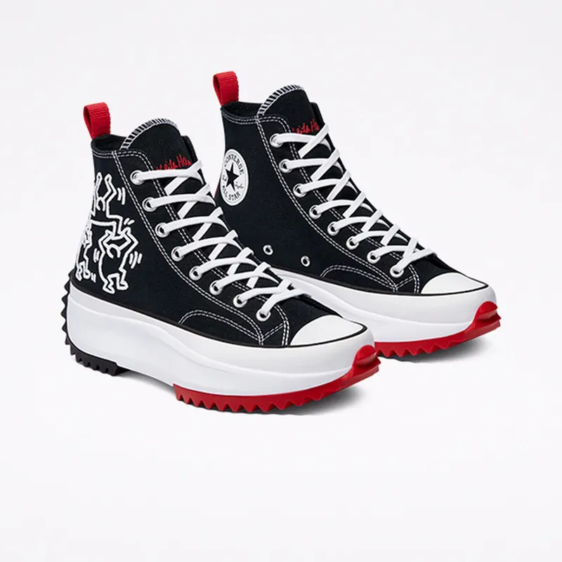 Converse Converse x Keith Haring Run Star Hike High Top Black/White/Red (171859C)