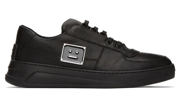 Acne Studios Black Perey Lace Up Sneakers (BD0108-)