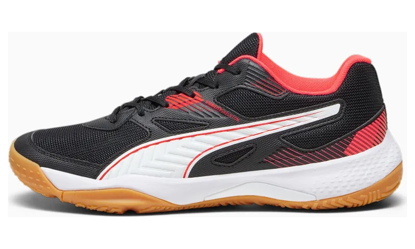 Puma Solarflash II indoorsportschoenen Wit/Roze/Zwart (106882-06)