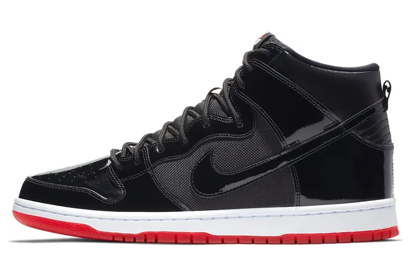 Nike SB Dunk High Bred “Black / White / Varsity Red” (AJ7730-001)