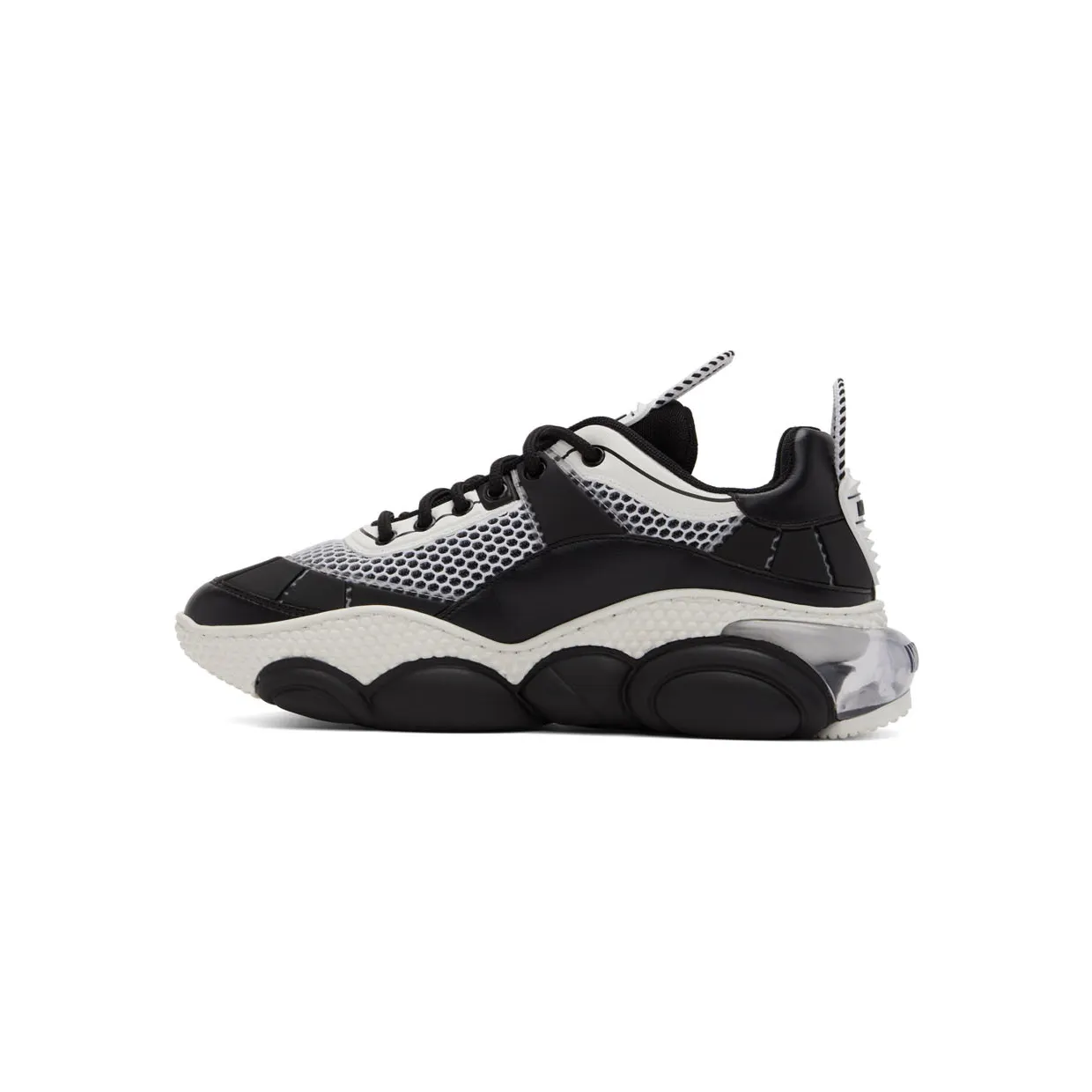 Moschino Black Mesh Bubble Teddy Sneakers (MB15563G1E G81) (3)