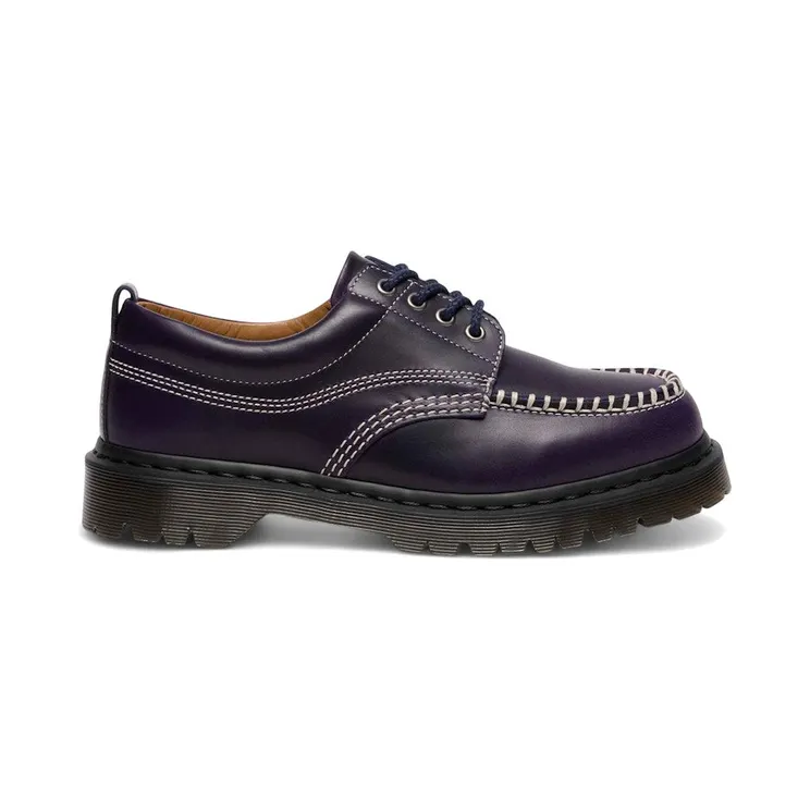 Dr. Martens Lowell Orleans Leather Moc Toe Shoe Midnight Blue (41627400)