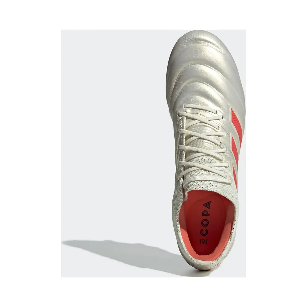 adidas Copa 19.1 Firm Ground Cleat Off White Solar Red Off White/Solar Red/Core Black (BB9185)