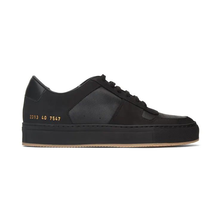 Common Projects Black BBall Low Sneakers (2313)