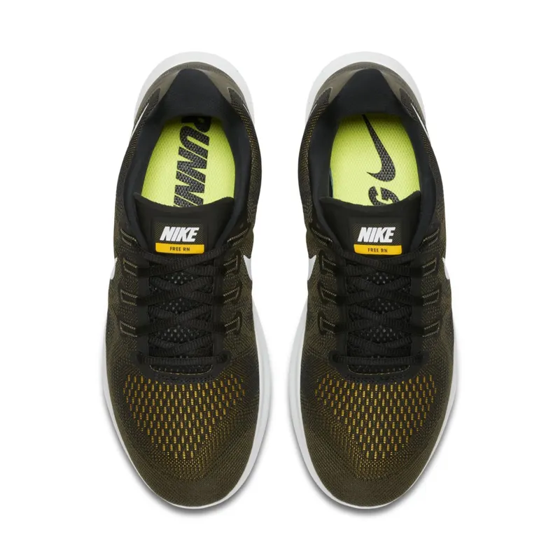 Nike Free RN 2017 Black Off White Cargo Khaki Black/Off White-Cargo Khaki (880839-008)