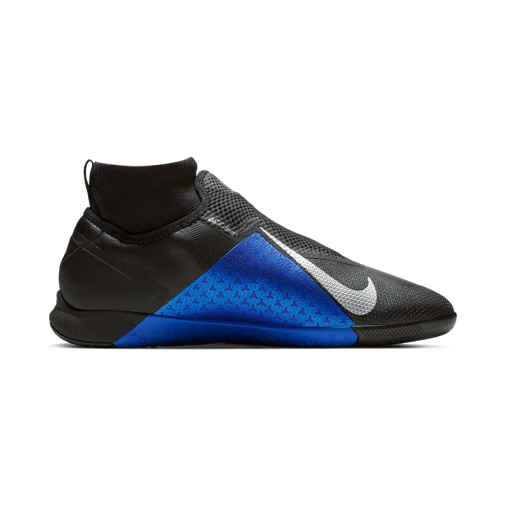 Nike React Phantom Vision Pro Dynamic Fit IC Black Black Racer Blue Metallic Silver (AO3276-004)