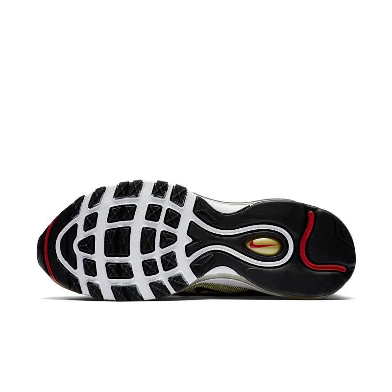 Nike Air Max 97 Metallic Gold (W) (2017/2018) Metallic Gold/Varsity Red-White-Back (885691-700)