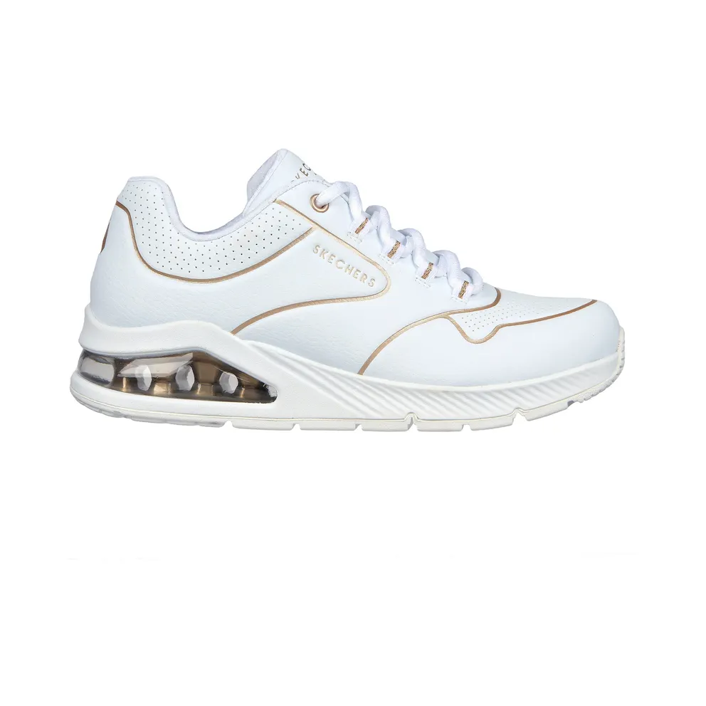 Skechers Uno 2 Golden Trim “White / Gold (155637 Wtgd)” (155637WTGD)