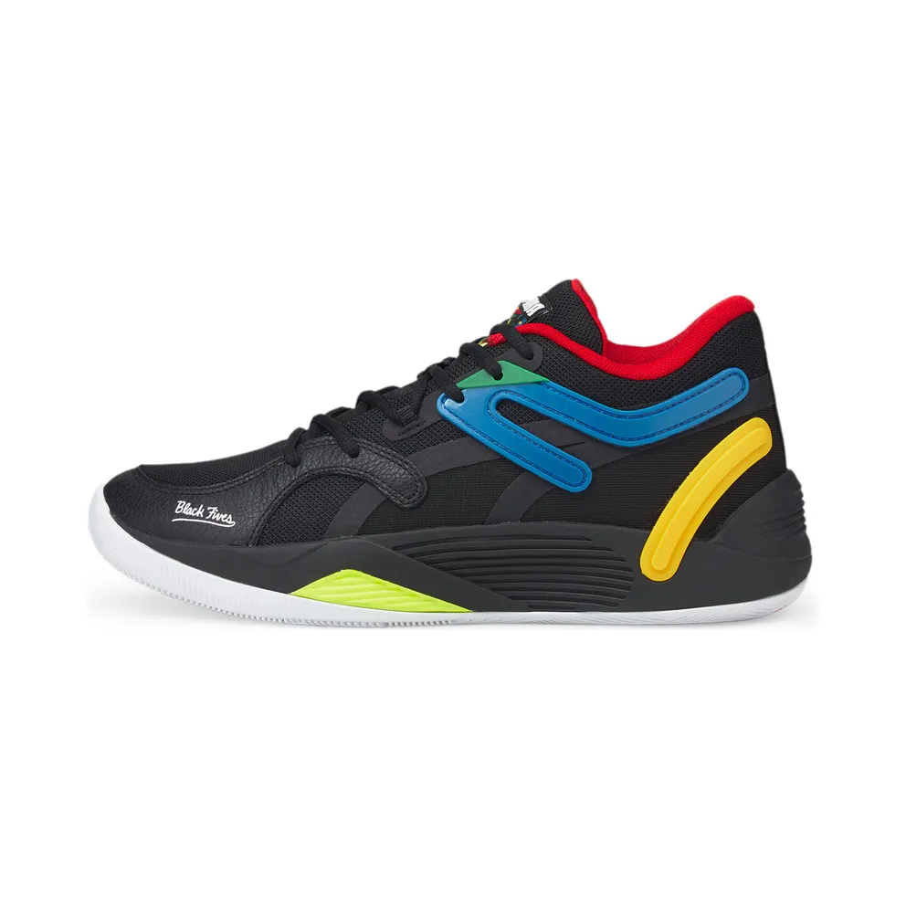 Puma TRC Blaze Court Black Fives-Basketballschuhe Schwarz (376637-01)