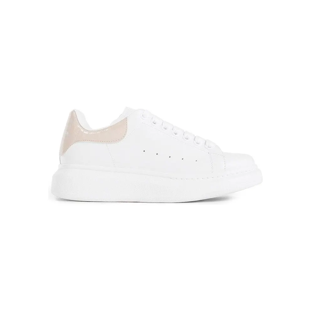 Alexander McQueen Oversized White Light Pink Croc (718233WIEEL9863)