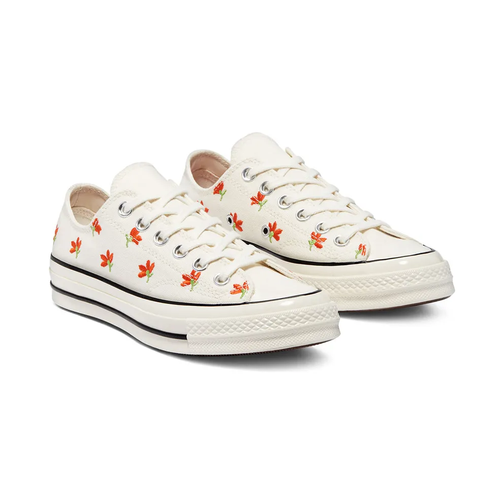 Converse Floral Print Chuck 70 Low Top Egret/bright Poppy/Black (570916C)
