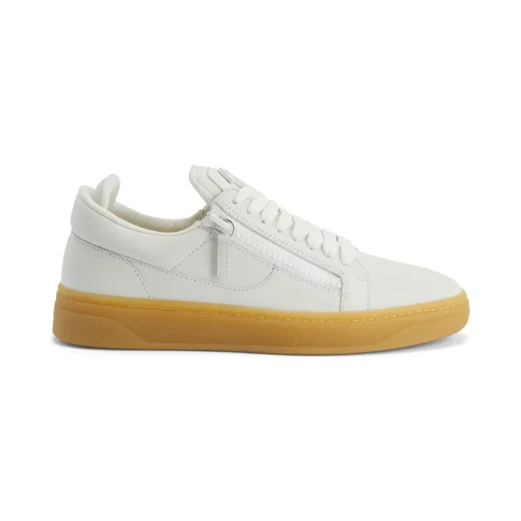 Giuseppe Zanotti GZ94 leren low-top met dubbele rits “White” (RM40005002)