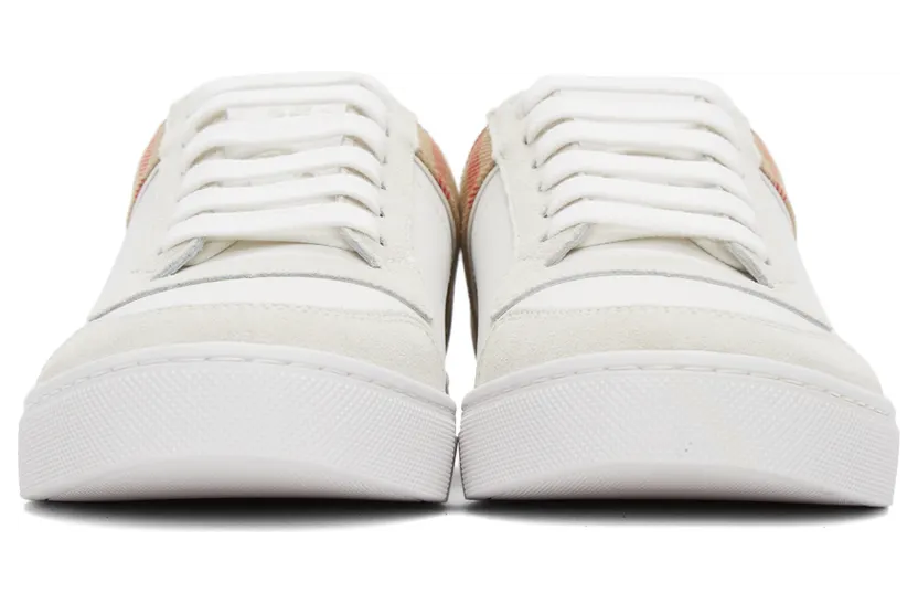 Burberry White Check Reeth Sneakers (8024125) (2)