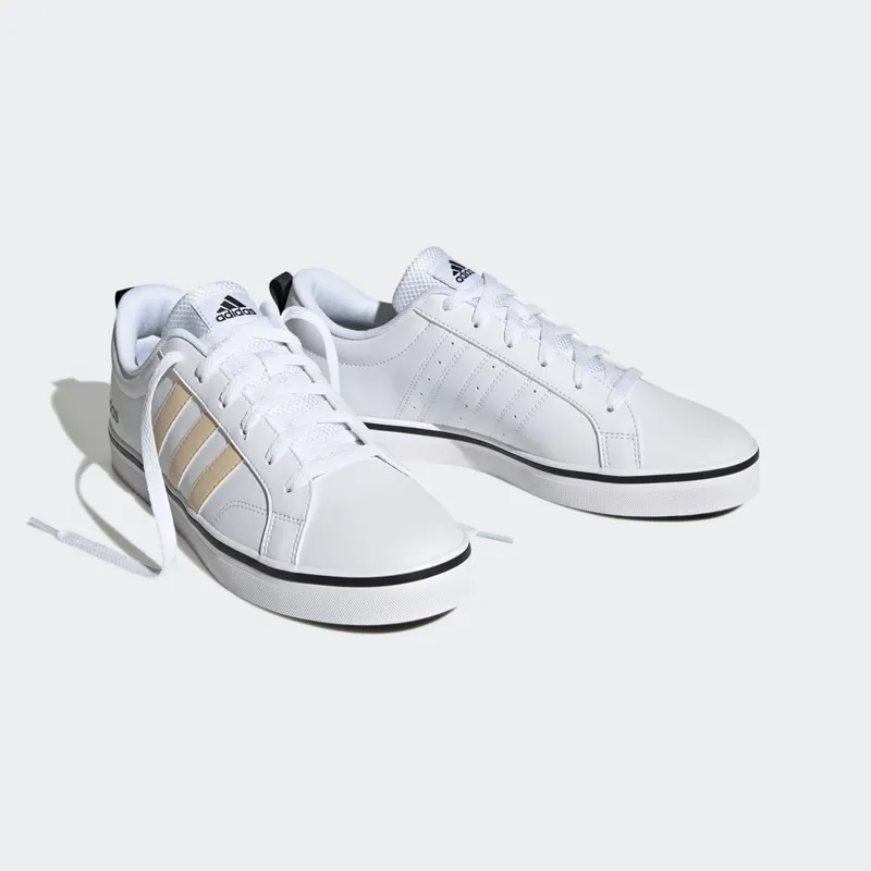 Adidas VS Pace 2.0 Lifestyle Skateboarding 3-Stripes Branding Synthetic Nubuck Cloud White / Sand Strata / Core Black (HP6014)