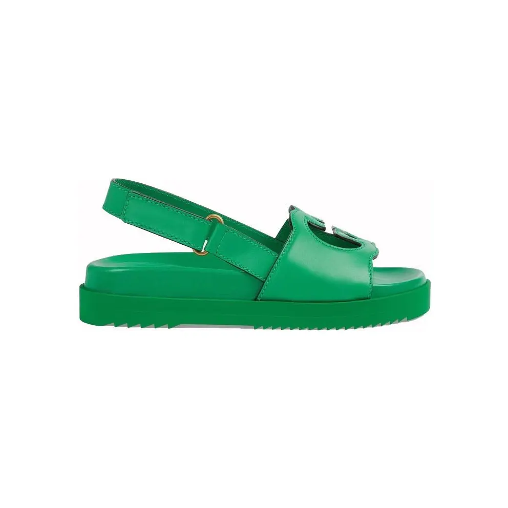 Gucci GG Platform Sandal Green (738687 US000 3727)