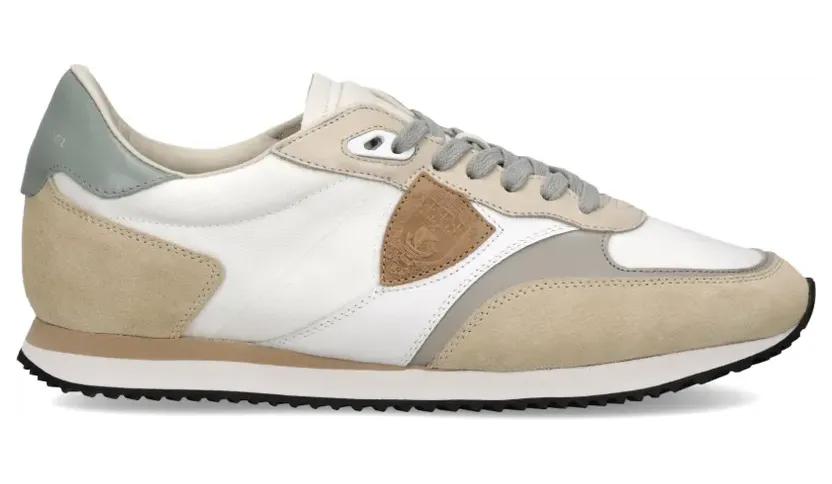 Philippe Model Paris Blville low-top met vlakken “White” (BVLUWP03)
