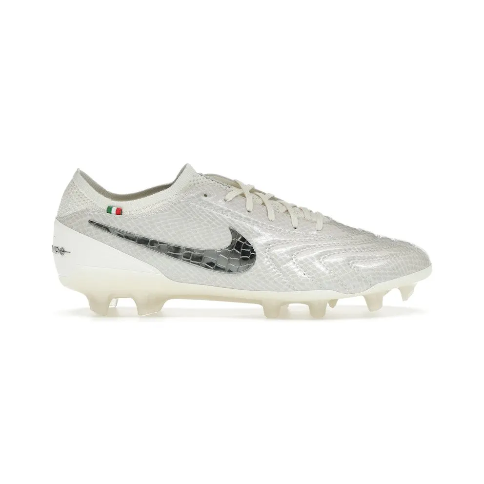 Nike Tiempo Legend 10 Elite Luxe FG Montebelluna Leather White Snakeskin (FZ1487-100)