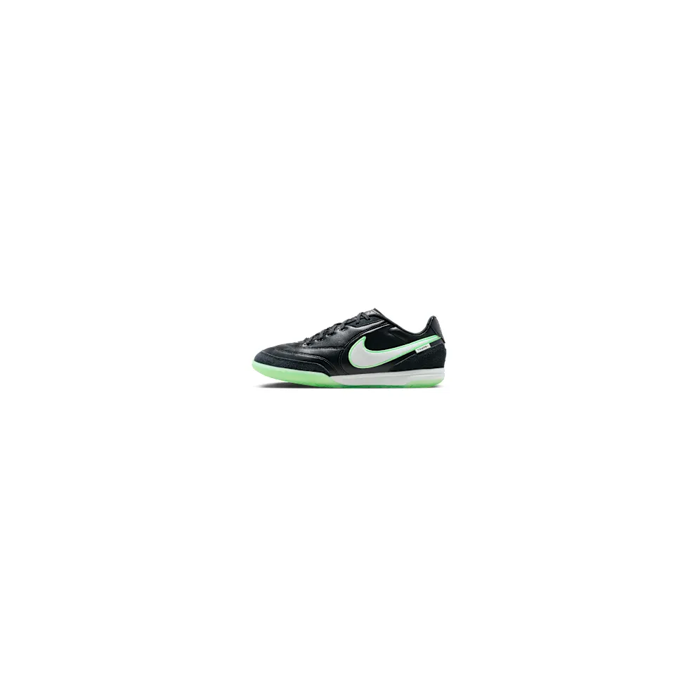 Nike Tiempo Streetgato Indoor/Court Low-Top “Black/Black/Illusion Green” (HQ7017-001)
