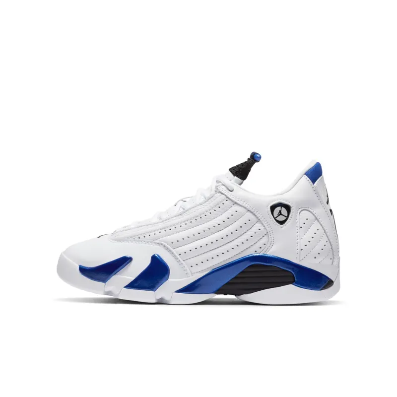 Jordan 14 Retro White Hyper Royal (GS) White/Black-Hyper Royal (487524-104)