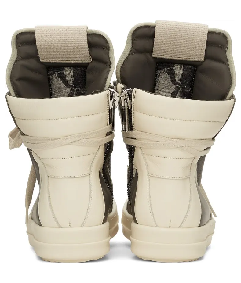 Rick Owens Grey Geobasket High-Top Sneakers (RP01B4894 LPO) (4)