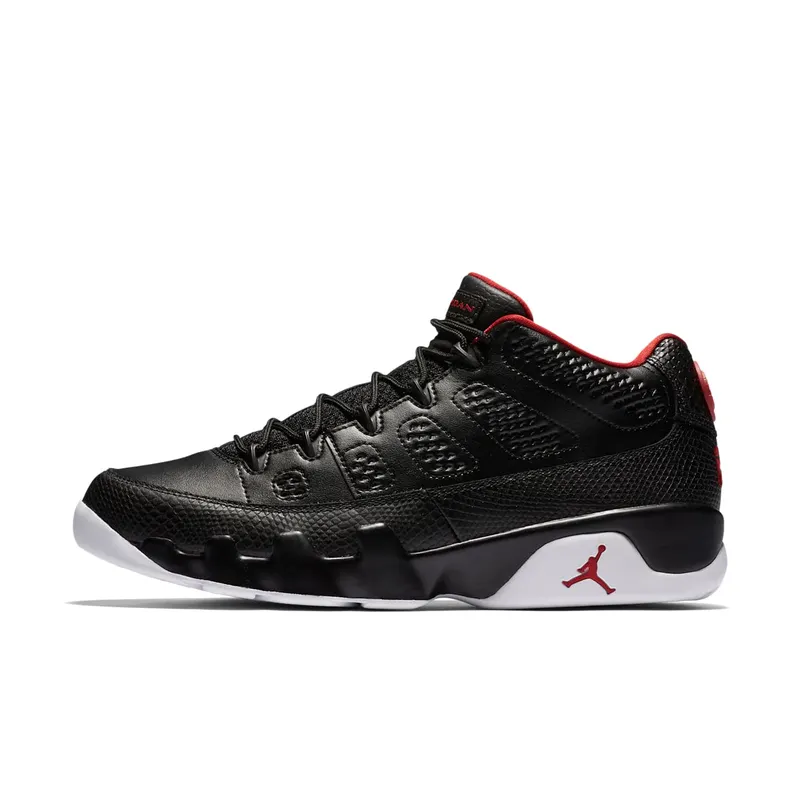 Jordan 9 Retro Low Snakeskin Black/Gym Red-White (832822-001)