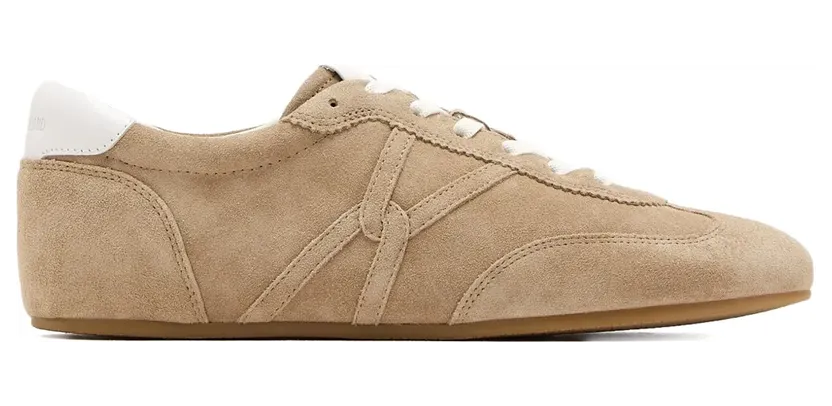 Veronica Beard Lauf-Sneakers aus Wildleder – Nude (J5027L1)