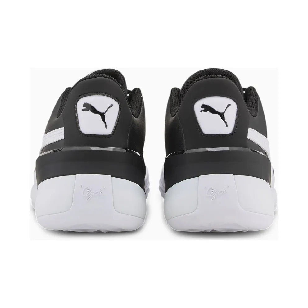 Puma Clyde Hardwood Team Basketball Shoes White/Black (194454-02)