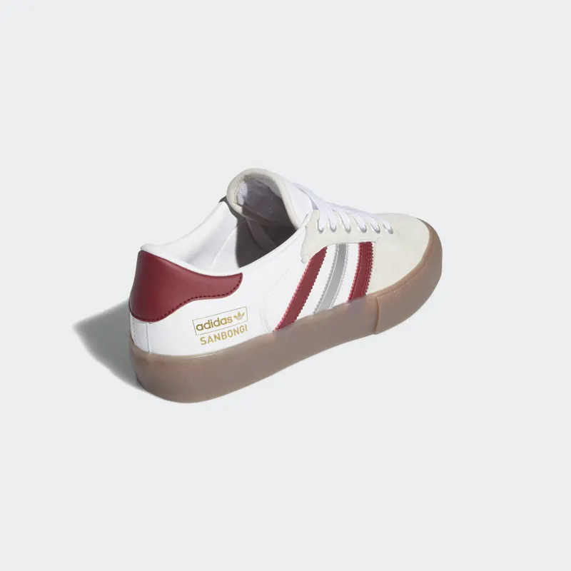adidas Matchbreak Super Shin Sanbongi White Burgundy White/Collegiate Burgundy/Gum 4 (FW3387)
