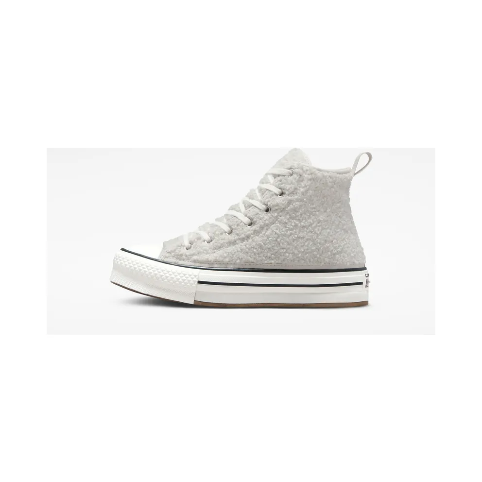 Converse Chuck Taylor All Star EVA Lift Platform Sherpa Light Bone/vintage White/zwart