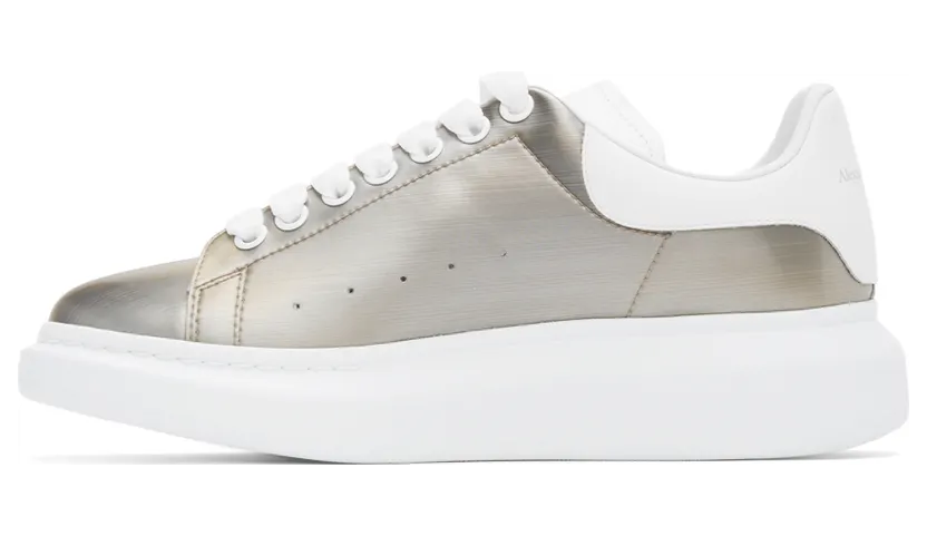 Alexander McQueen Silver & Gold Lenticular Sneakers (645870W4TT1) (3)