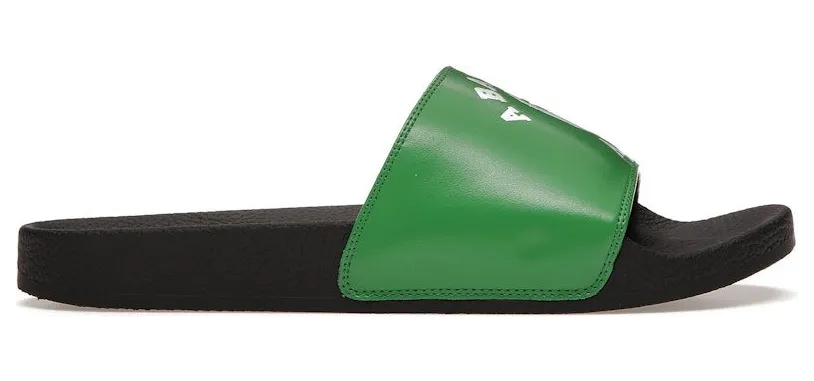 A Bathing Ape College Slide Sandals Green (1I25-191-001)
