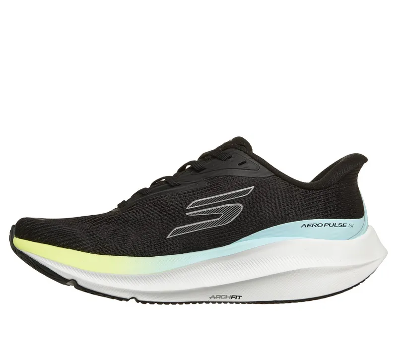 Skechers Slip-ins: Aero Pulse Sneaker Black/Yellow/Blue