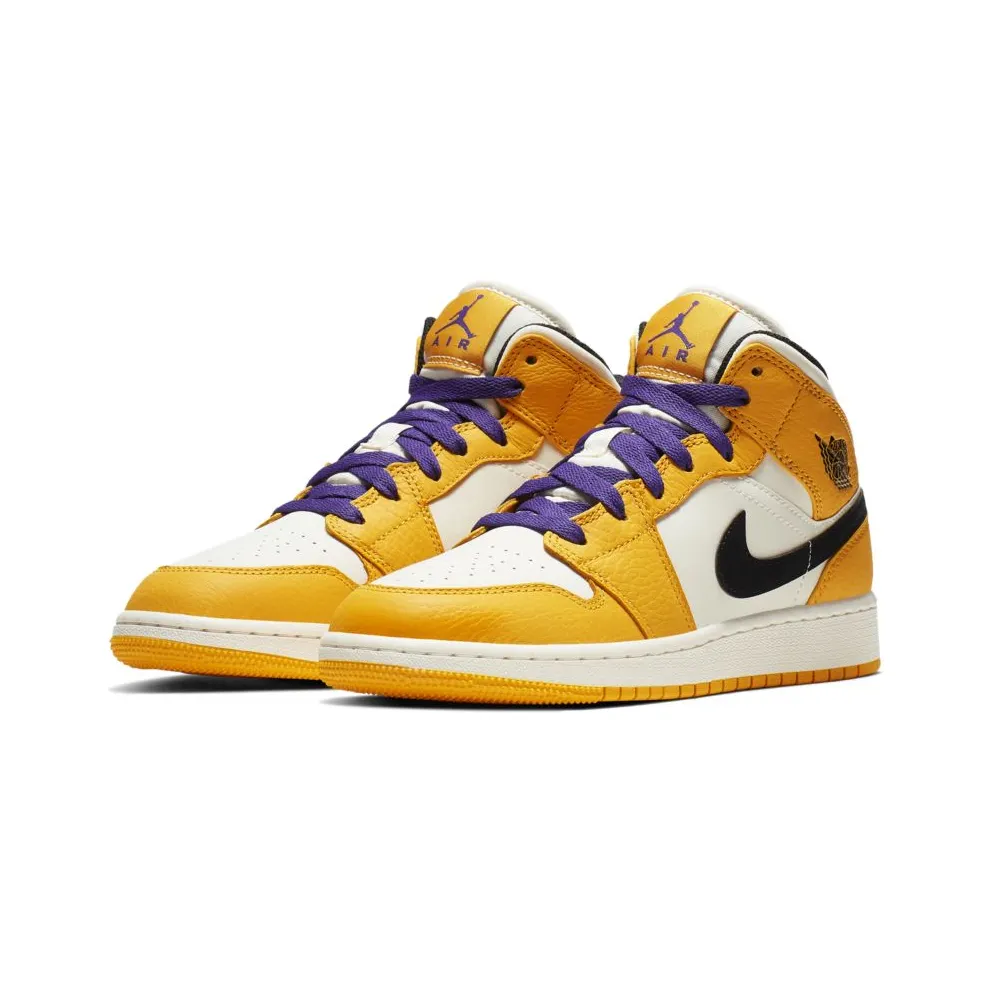 Jordan 1 Mid SE Lakers (GS)