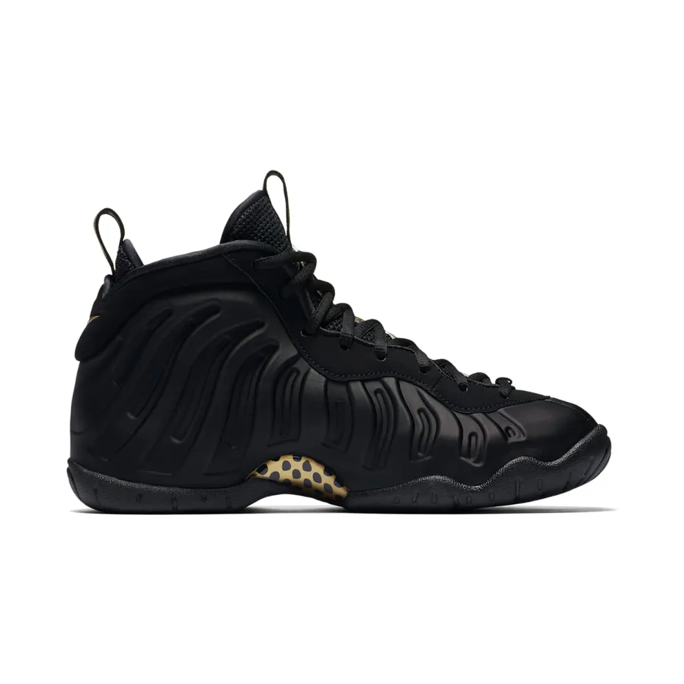 Nike Air Foamposite Pro Black Metallic Gold (GS) Black/Metallic Gold-Black (644792-010)
