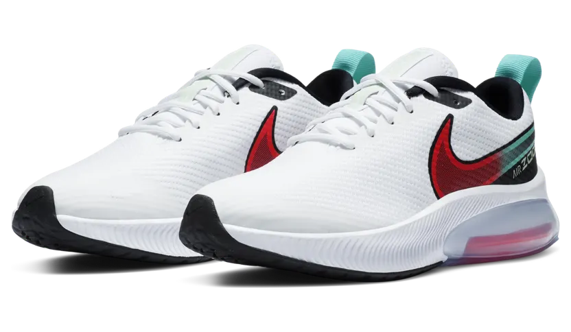 Nike Air Zoom Arcadia GS ‘Ombre Swoosh’ White/Hyper Jade/Black/Flash Crimson (DA1242-101)