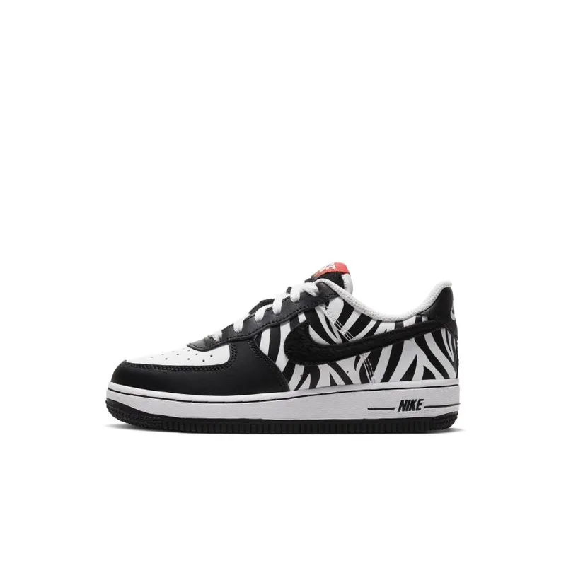 Nike Air Force 1 Low Zebra (PS) White/Black (CU8428-100)
