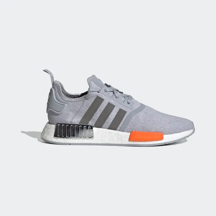 adidas NMD_R1 Halo Silver / Black Silver / Bahia Orange (FY5730)