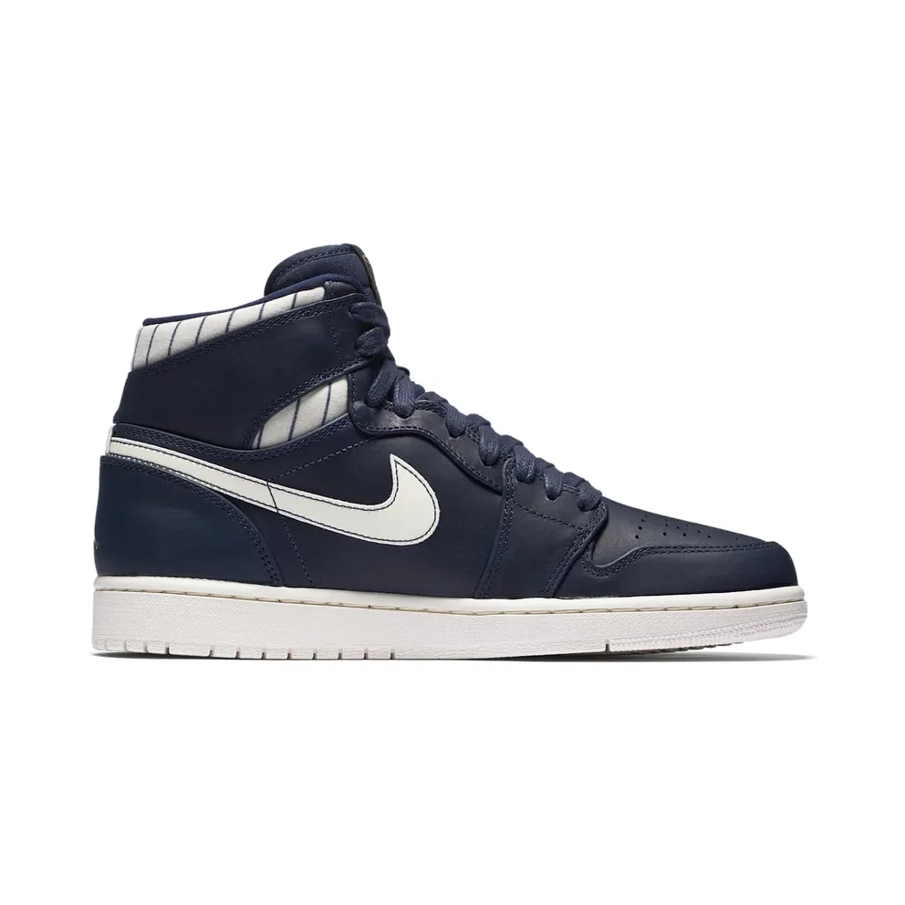 Jordan 1 Retro Jeter RE2PECT Midnight Navy/Metallic Gold-Sail (715854-402)