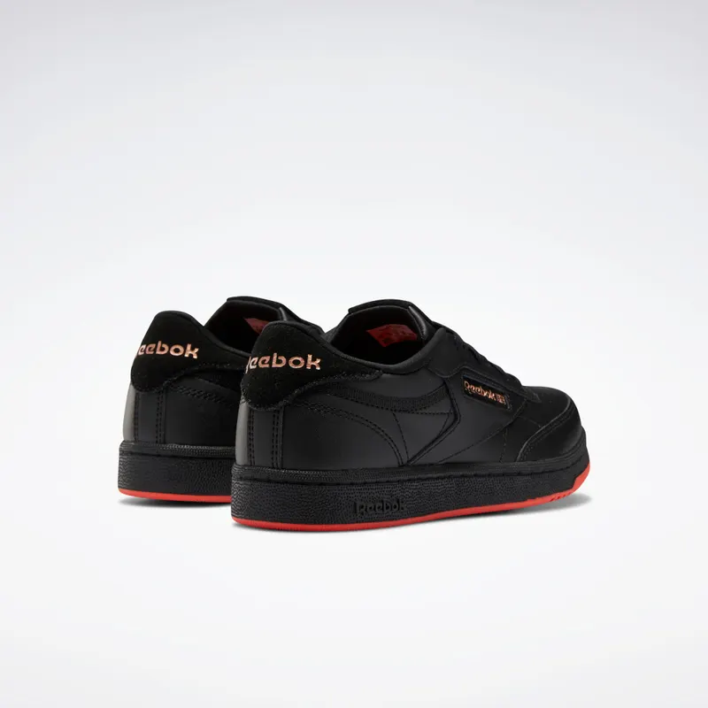 Reebok Cardi Coated Club C Shoes Core Black / Vector Red / Rose Gold