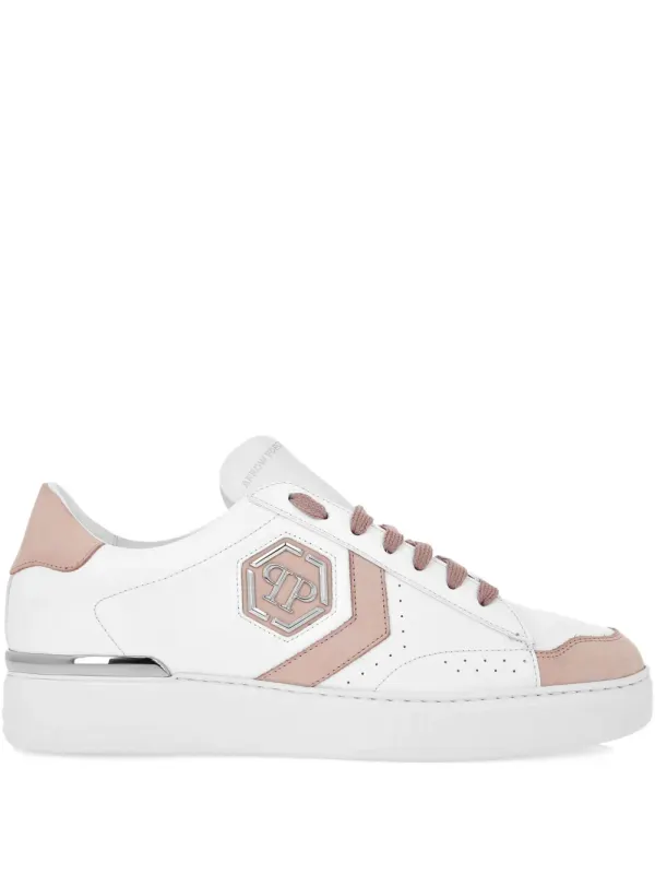 Philipp Plein Hexagon Sneakers mit Logo – Weiß (FAESUSC0818PLE075N)