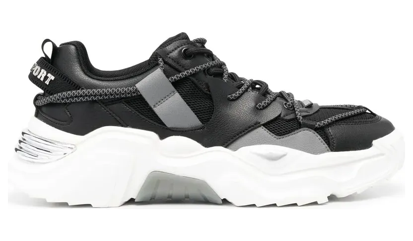 Plein Sport Runner sneakers met vlakken – Zwart (AABSUSC0351STE003N)