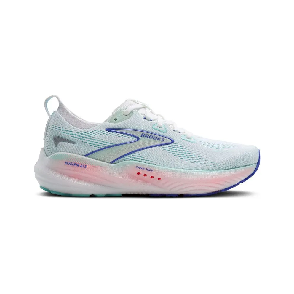 Brooks Glycerin GTS 22 White Limpet Shell Amparo Blue (120435-1B-110)