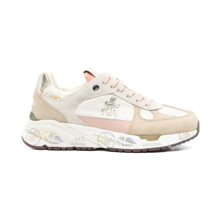 Premiata Mased sneakers met logo – Beige (MASED7397)