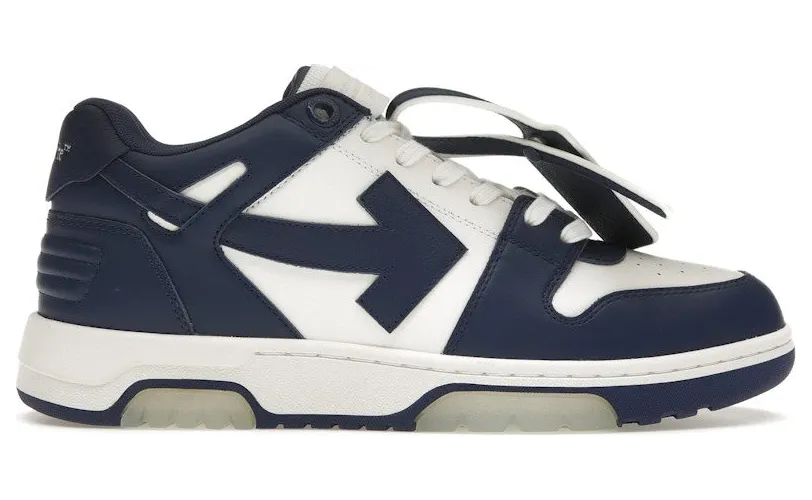 OFF-WHITE Out Of Office OOO Low Tops White Royal Blue (OMIA189C99LEA0070142)